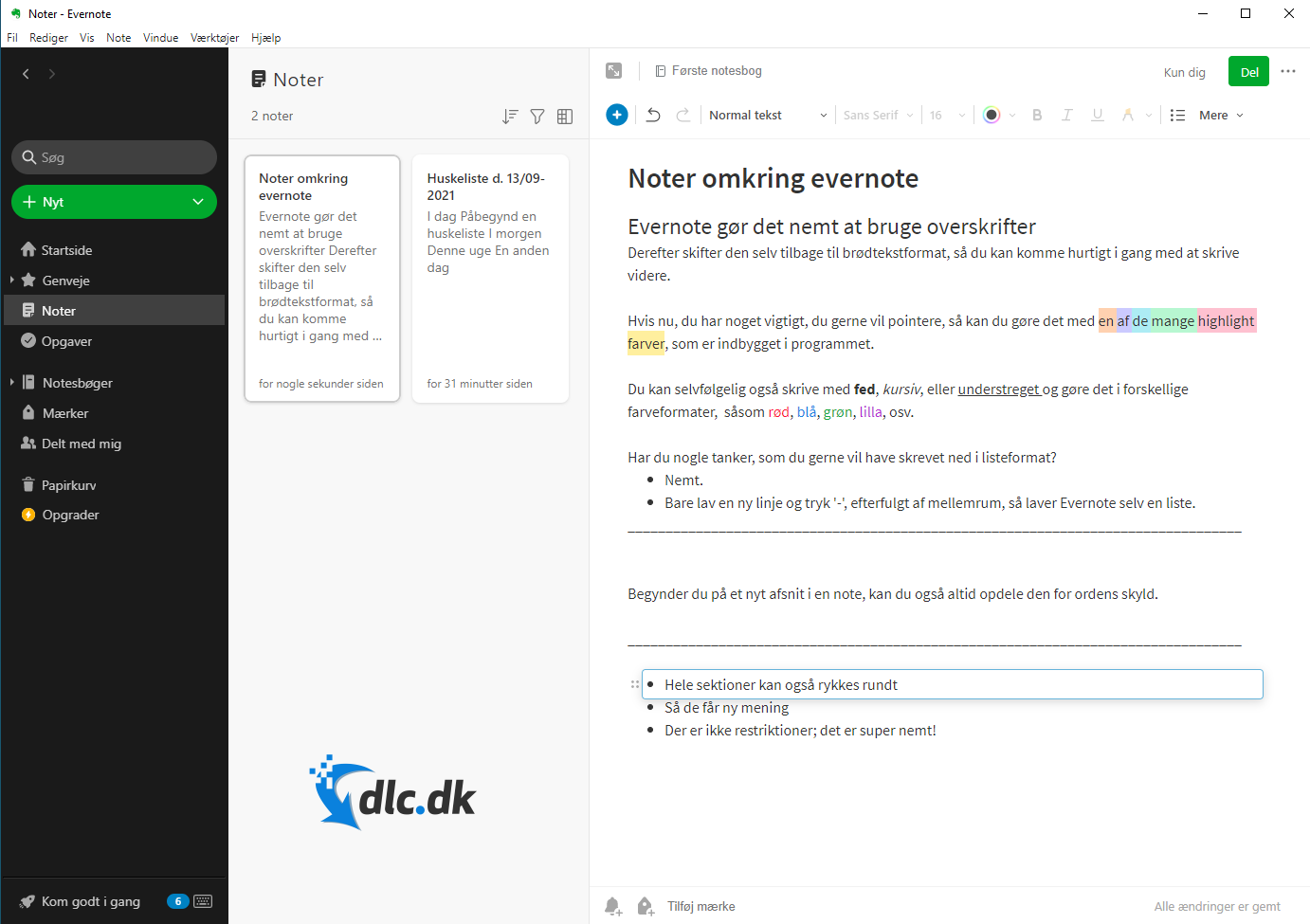 Æstetiske noter - aesthetic notes evernote